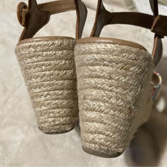 Fun SO Rosebay Multicolor Wedge Sandals Women’s Size 7 - Picture 10 of 13